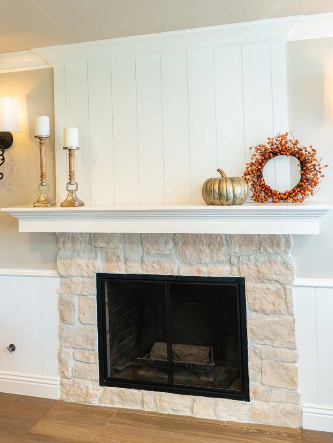 Custom built fireplace